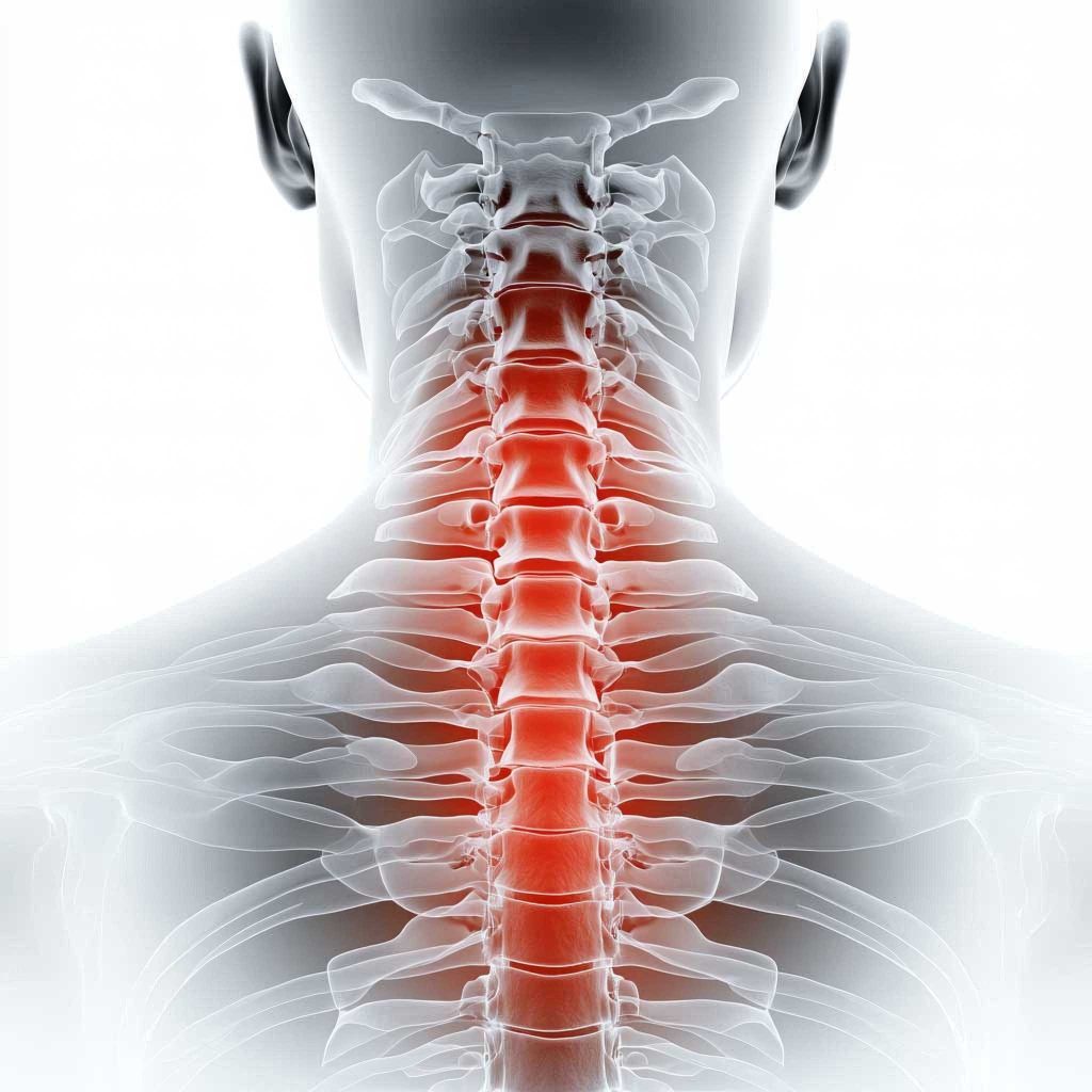 columna posterior rayos x